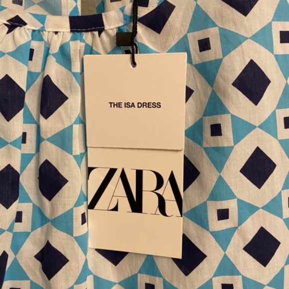 Zara The Isa Dress Kaftan - 100% Cotton - L - Picture 7 of 9